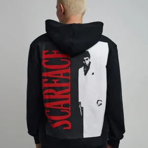Online Scarface Classic Caviar Back Print Hoodie - Black Hoodies | Hoodies