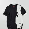 Sale Scarface Cover Art Split Short Sleeve Tee Graphic Tees