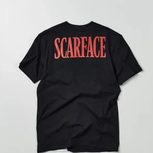 Sale Scarface Cover Art Split Short Sleeve Tee Graphic Tees