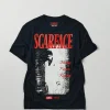 Store Scarface Money Power Respect Short Sleeve Tee - Black Graphic Tees