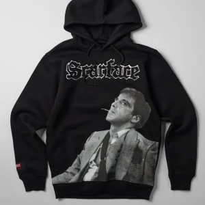 Cheap Scarface Old English Chenille Hoodie - Black Hoodies | Hoodies