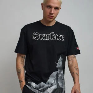 Shop Scarface Old English Short Sleeve Tee - Black Graphic Tees
