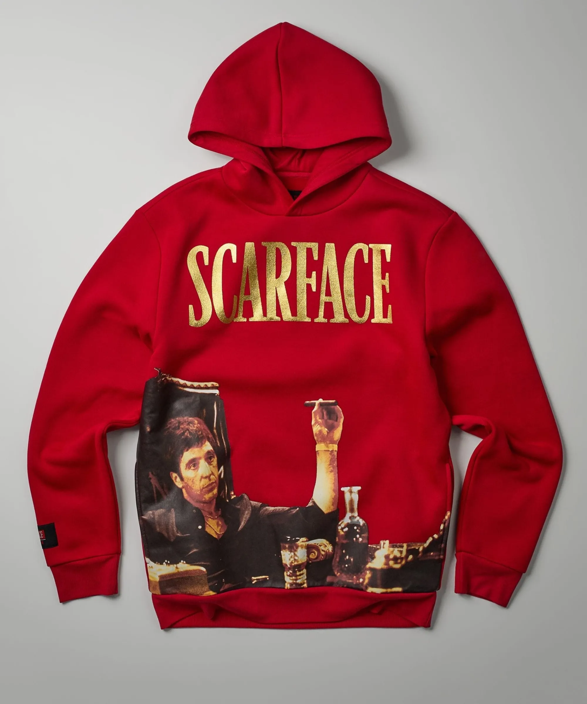 scarface_photo_print_hoodie__red_4.webp Fashion Scarface Photo Print Hoodie - Red Hoodies | Hoodies