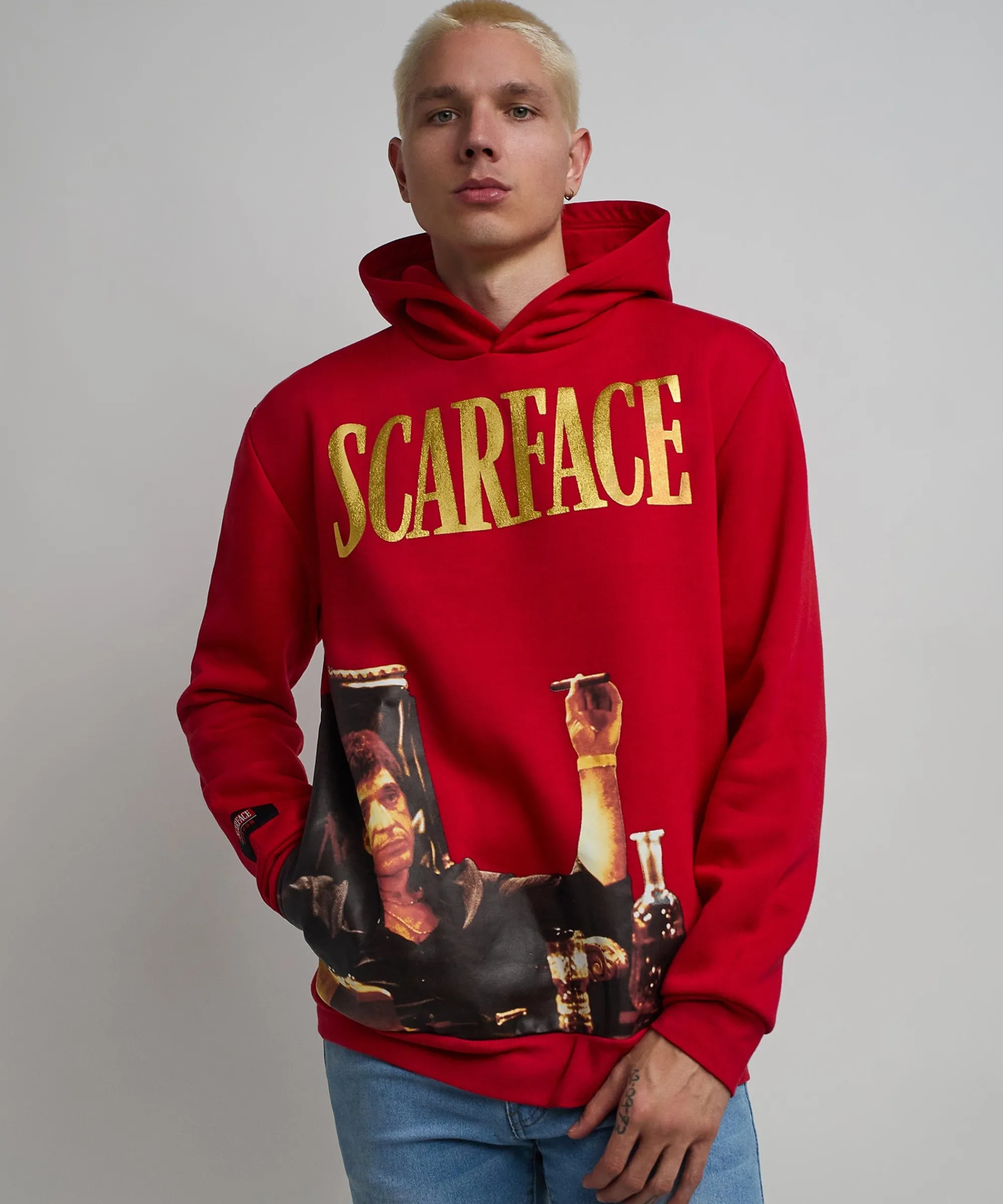 scarface_photo_print_hoodie__red_6.webp Fashion Scarface Photo Print Hoodie - Red Hoodies | Hoodies