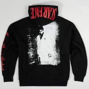 Outlet Scarface Respect Full Zip Hoodie - Black Hoodies | Hoodies