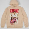 Store Scarface Say Hello Embroidered Patch Hoodie - Khaki Hoodies | Hoodies