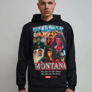 Cheap Scarface Tony Montana Hoodie - Black Hoodies | Hoodies