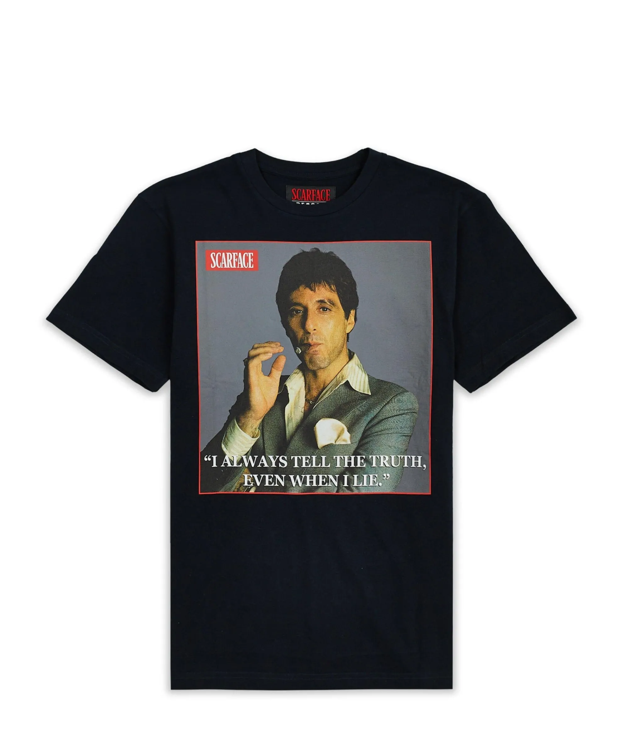 scarface_truth_short_sleeve_tee__black_1.webp Cheap Scarface Truth Short Sleeve Tee - Black Graphic Tees