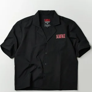 Best Scarface Woven Shirt - Black Button Downs | Oversized Tees