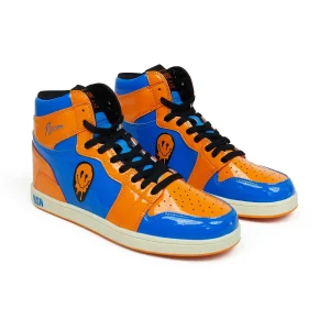 Shop Smiley Sneakers - Blue/Orange Sneakers