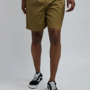 Clearance Spritz Embroidered Texture Woven Shorts - Brown Shop All Bottoms | Shorts