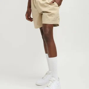 Outlet Spritz Embroidered Texture Woven Shorts - Khaki Shop All Bottoms | Shorts