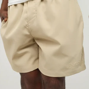 Outlet Spritz Embroidered Texture Woven Shorts - Khaki Shop All Bottoms | Shorts