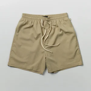 Outlet Spritz Embroidered Texture Woven Shorts - Khaki Shop All Bottoms | Shorts