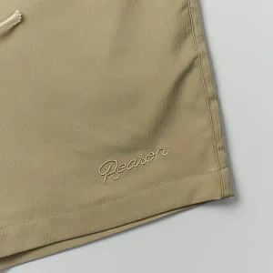 Outlet Spritz Embroidered Texture Woven Shorts - Khaki Shop All Bottoms | Shorts