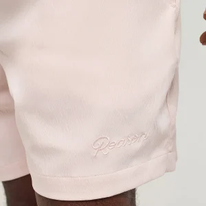 Cheap Spritz Embroidered Texture Woven Shorts - Tan Shop All Bottoms | Shorts