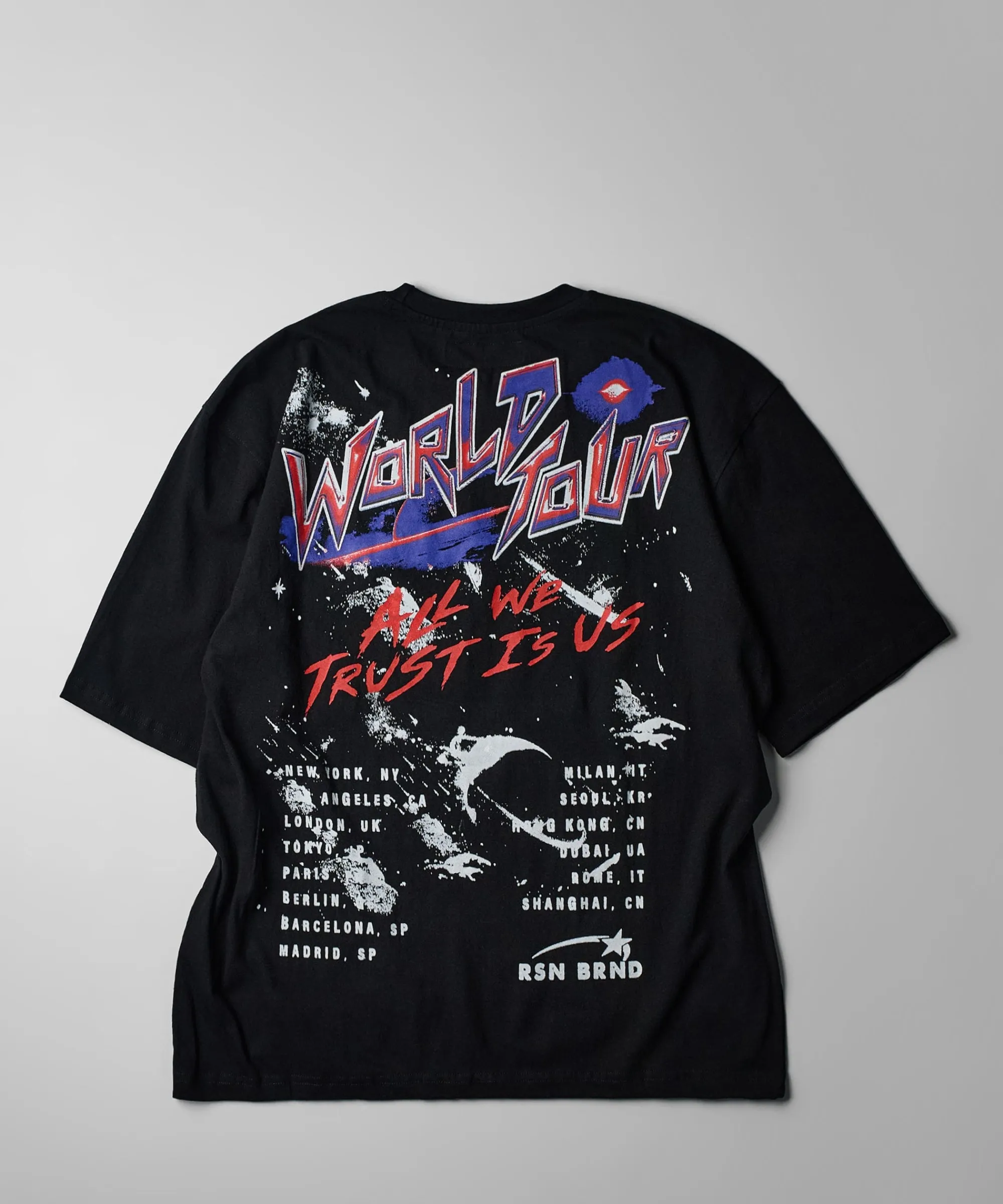 stay_true_world_tour_oversized_front_and_back_print_tee__black_1.webp Shop Stay True World Tour Oversized Front And Back Print Tee - Black Oversized Tees | Graphic Tees