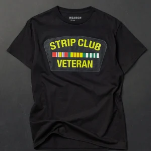Hot Strip Club Veteran Short Sleeve Tee - Black Graphic Tees