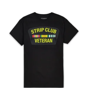 Hot Strip Club Veteran Short Sleeve Tee - Black Graphic Tees