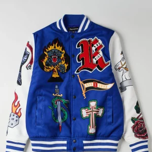 Sale Success Varsity Jacket - Blue Varsity Jackets