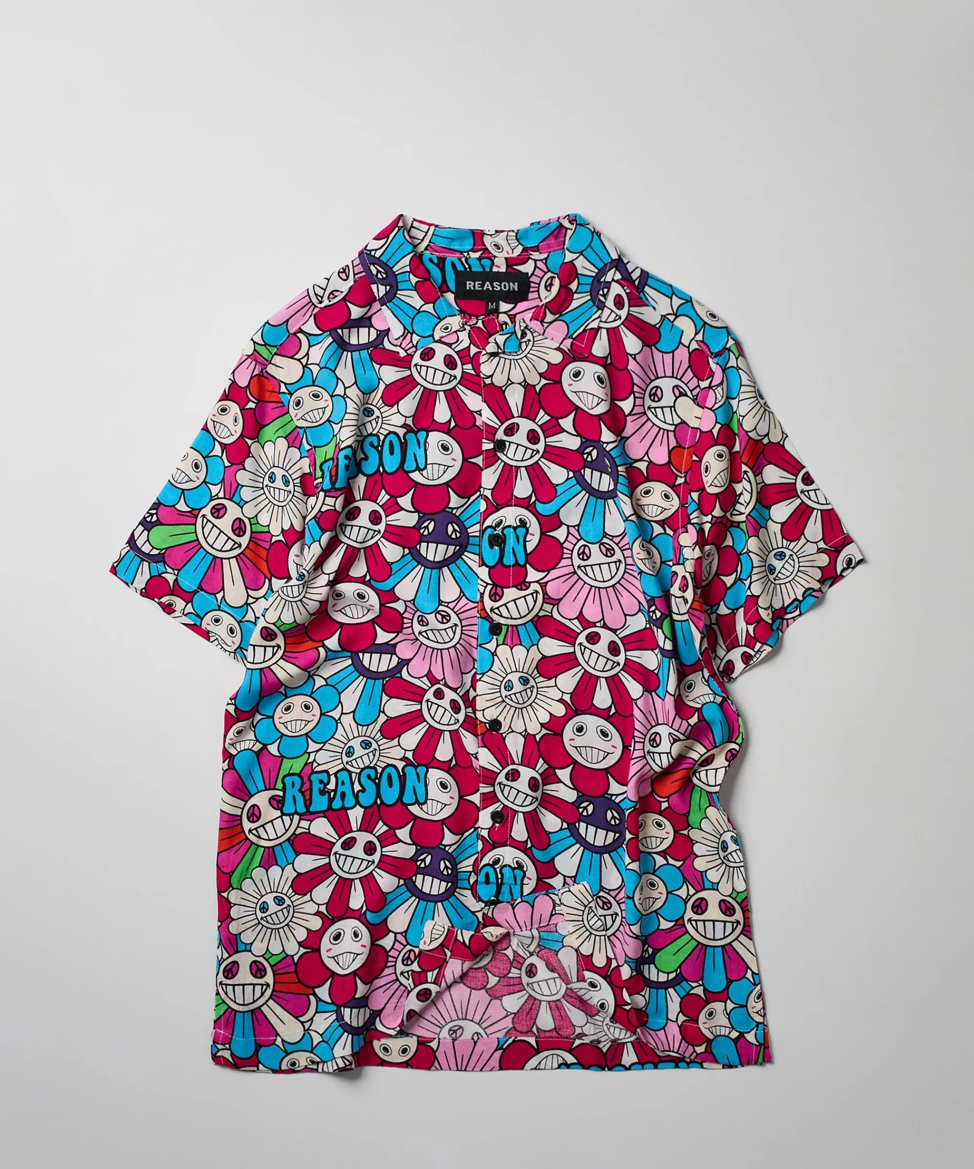 sunflower_allover_print_short_sleeve_shirt_1.webp Online Sunflower Allover Print Short Sleeve Shirt Button Downs