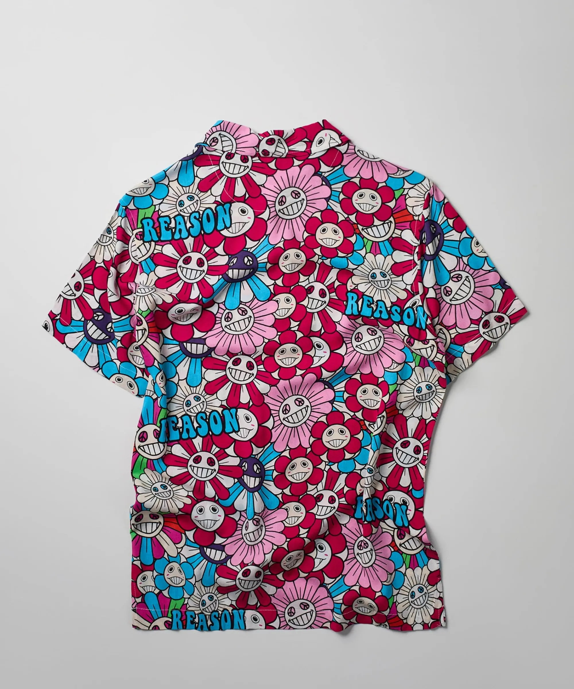 sunflower_allover_print_short_sleeve_shirt_2.webp Online Sunflower Allover Print Short Sleeve Shirt Button Downs