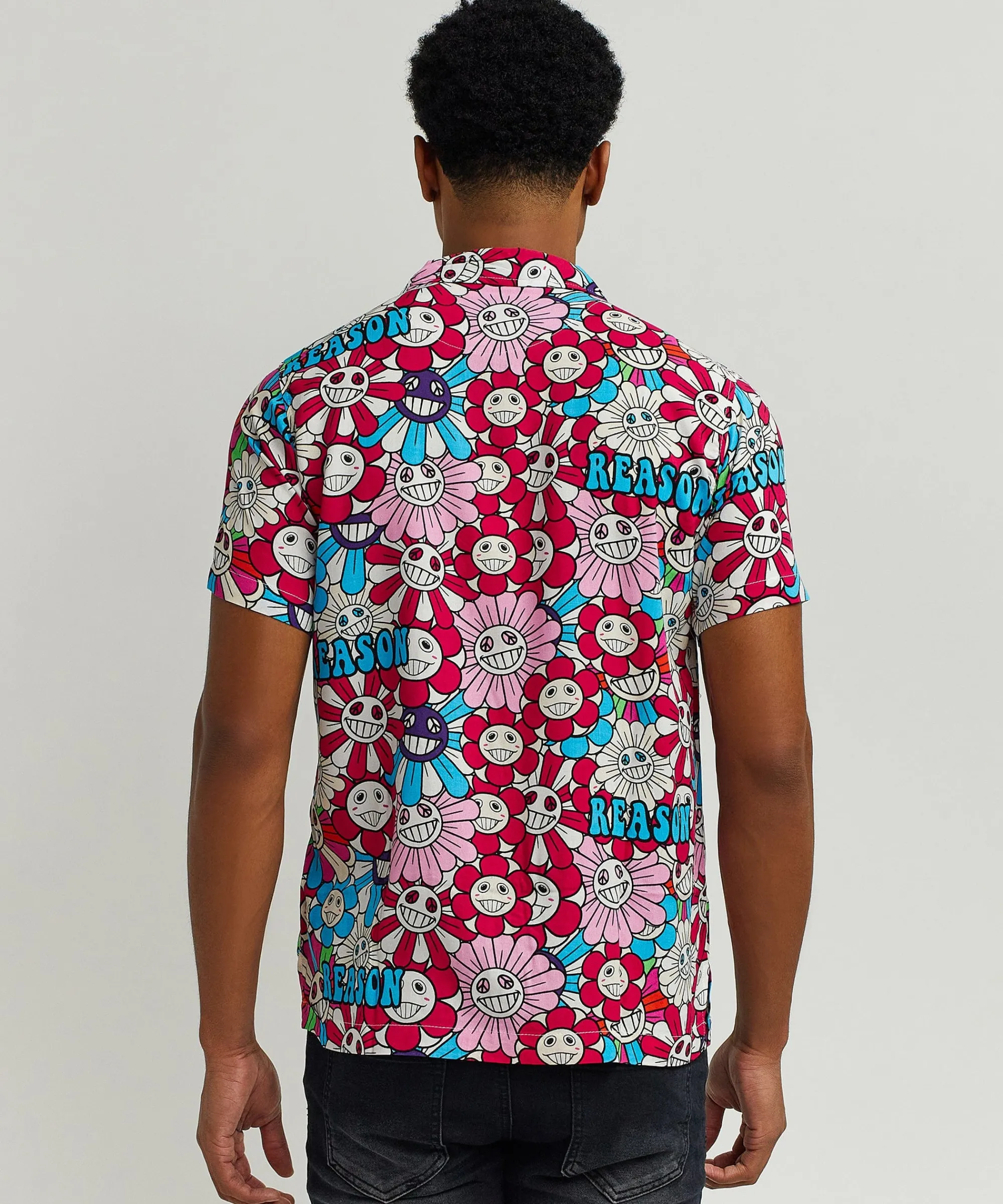 sunflower_allover_print_short_sleeve_shirt_5.webp Online Sunflower Allover Print Short Sleeve Shirt Button Downs