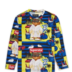 New Superstar Bear Character Long Sleeve Tee Long Sleeve Tees | Graphic Tees