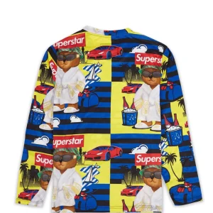 New Superstar Bear Character Long Sleeve Tee Long Sleeve Tees | Graphic Tees
