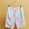 Cheap Tie Dye Knit Pastel Shorts Shop All Bottoms | Shorts