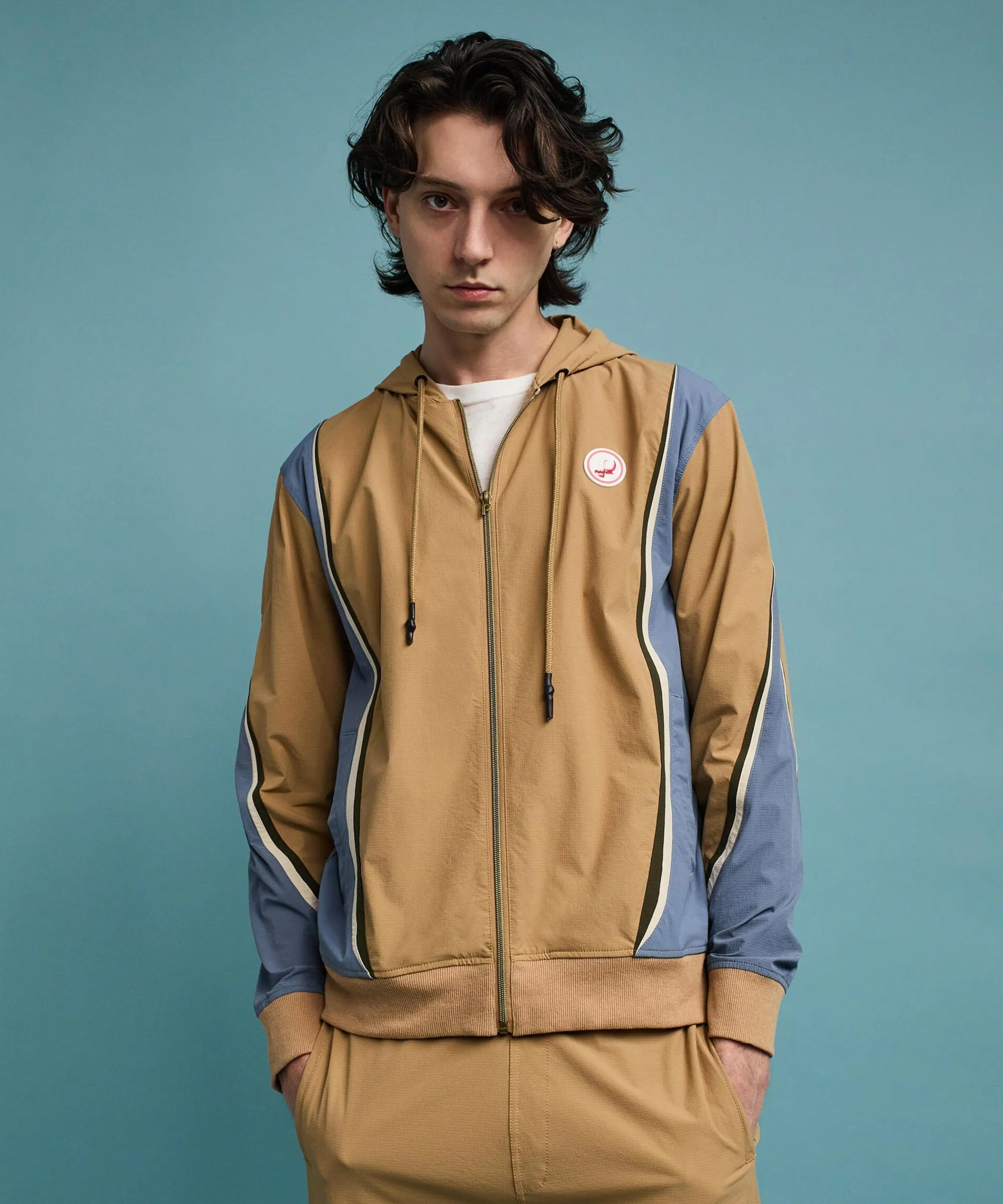 tierbreaker_zip_up__khaki_6.webp Sale Tierbreaker Zip Up - Khaki Hoodies | Hoodies