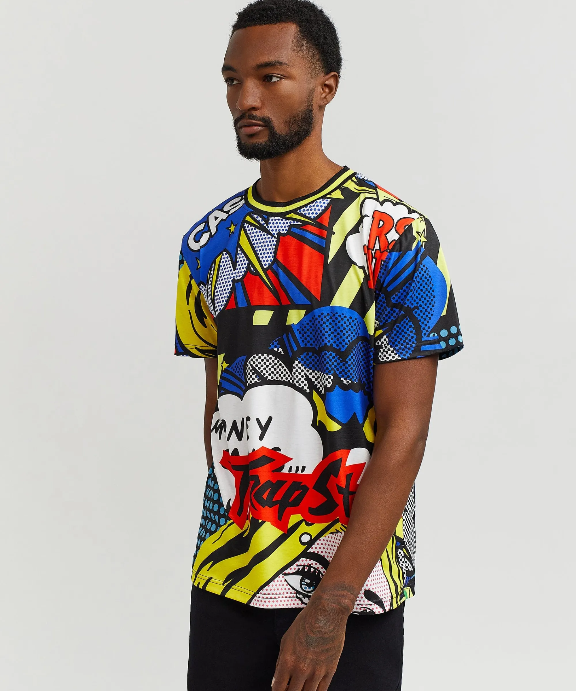 trap_stars_comic_allover_print_graphic_tee_1.webp Online Trap Stars Comic Allover Print Graphic Tee Graphic Tees