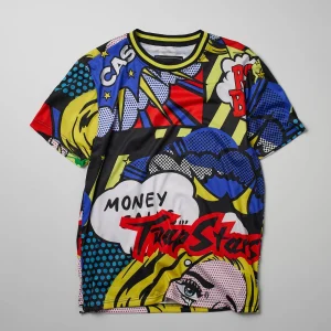 Online Trap Stars Comic Allover Print Graphic Tee Graphic Tees