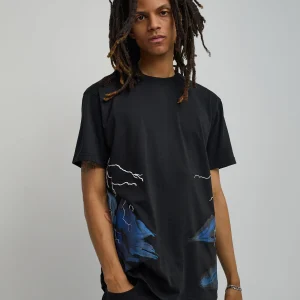 Cheap Trust No One Oversized Short Sleeve Tee - Black Oversized Tees | Graphic Tees