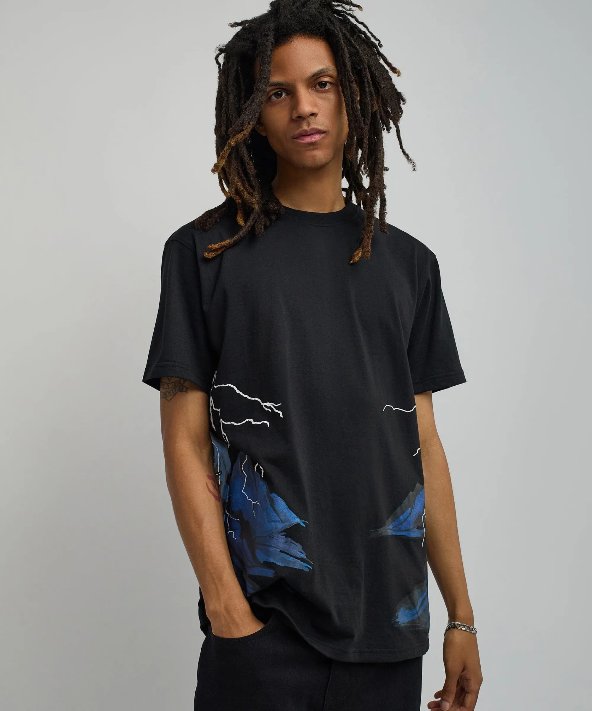 Cheap Trust No One Oversized Short Sleeve Tee - Black Oversized Tees | Graphic Tees
