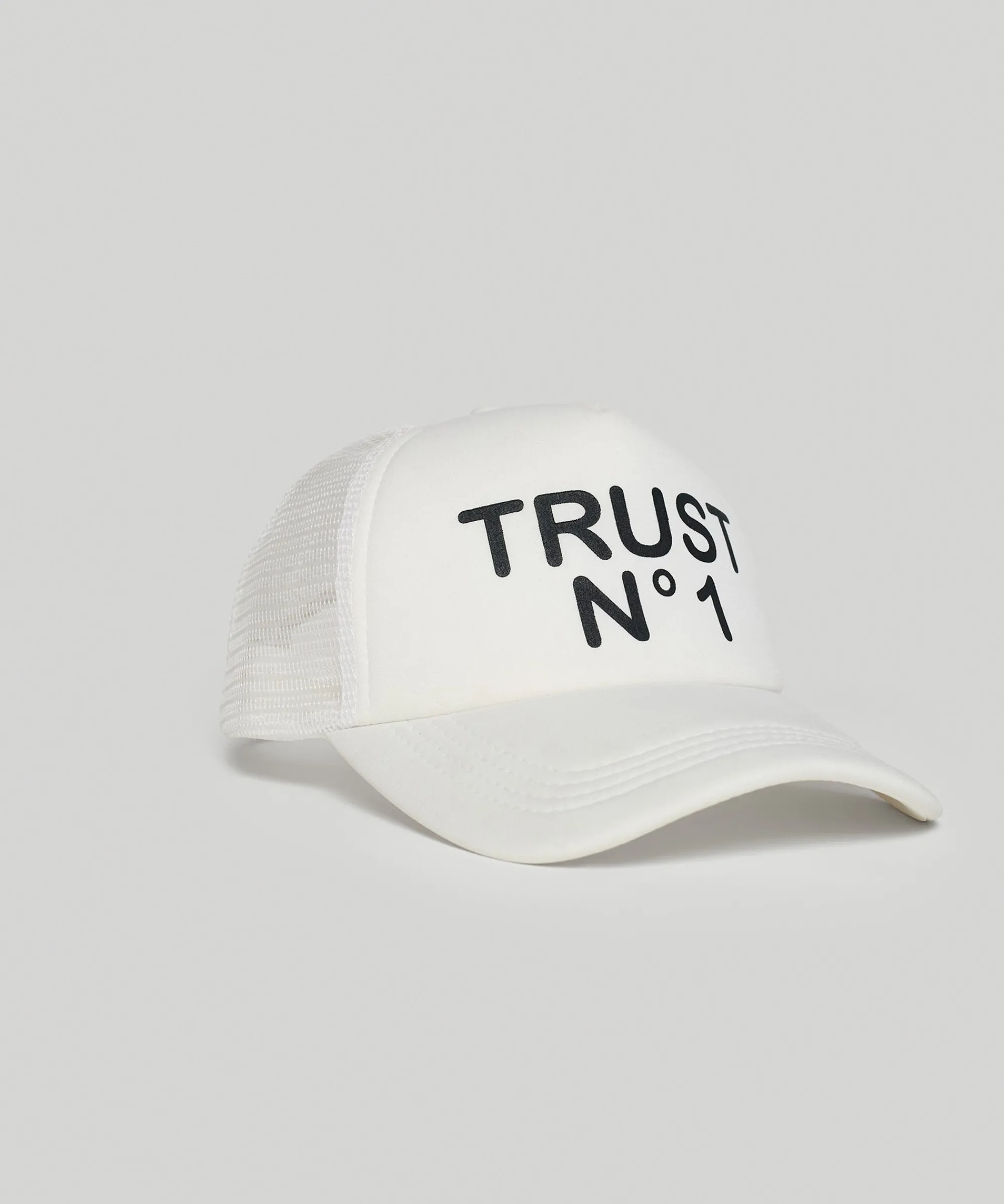 trust_no_print_trucker_hat__white_1.webp Sale Trust No1 Print Trucker Hat - White Hats