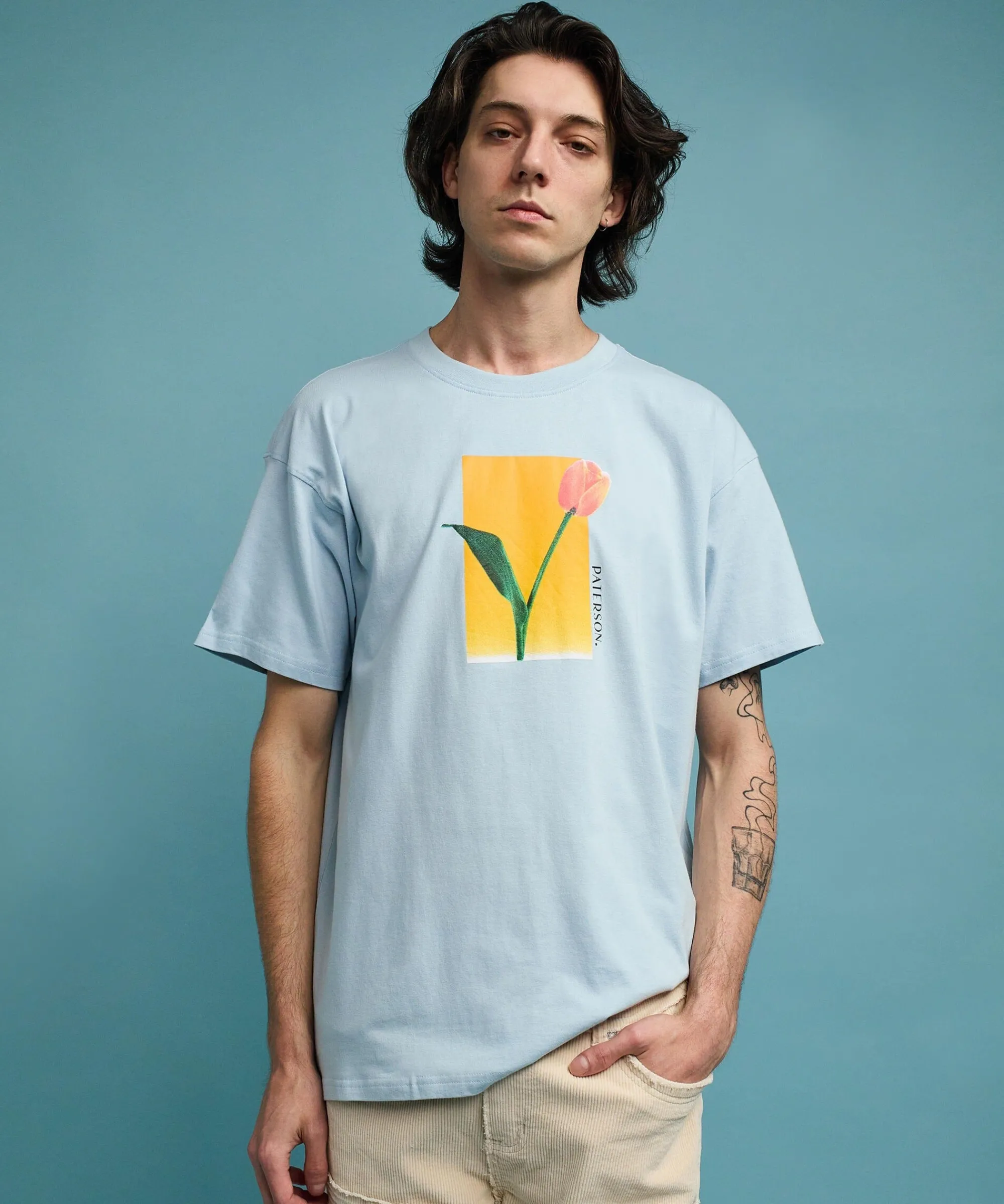 tulip_short_sleeve_tee__light_blue_0.webp Hot Tulip Short Sleeve Tee - Light Blue Graphic Tees