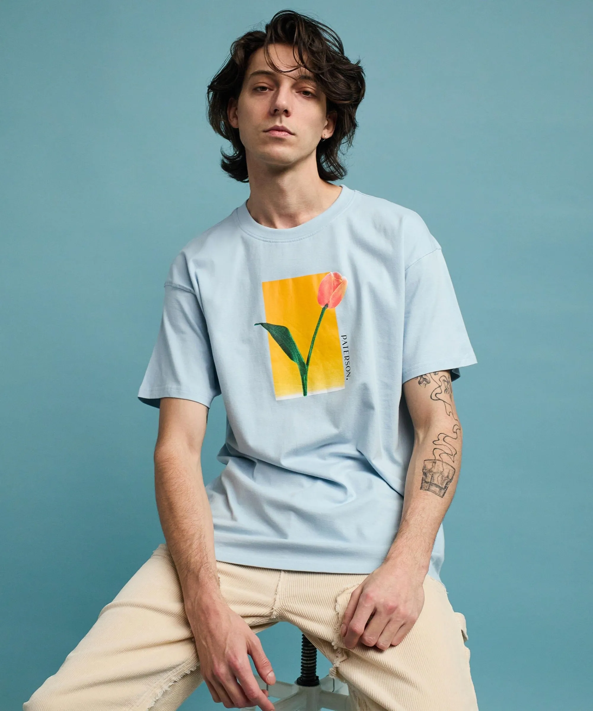 tulip_short_sleeve_tee__light_blue_1.webp Hot Tulip Short Sleeve Tee - Light Blue Graphic Tees
