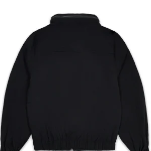 Store Utility Stretch Nylon Zip Up Jacket - Black Lightweight Jackets