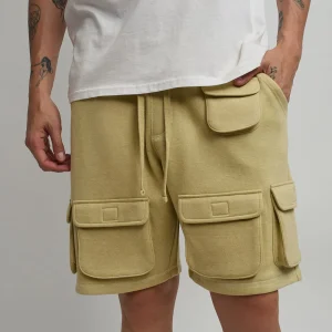 Clearance Whitecloud Cargo Fleece Shorts - Khaki Shop All Bottoms | Shorts