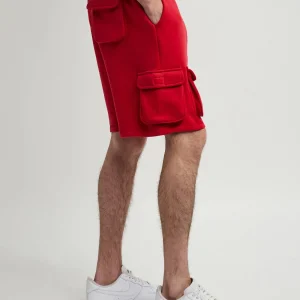 New Whitecloud Cargo Fleece Shorts - Red Shop All Bottoms | Shorts