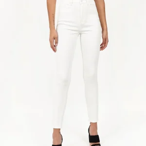 Best Sale Womens Chloe White Slim Jeans Denim