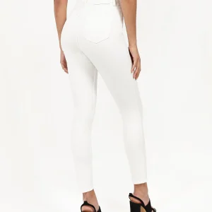 Best Sale Womens Chloe White Slim Jeans Denim