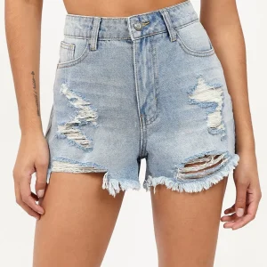 Hot Womens Ella Denim Shorts Denim | Shop All Bottoms