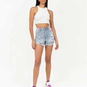 Hot Womens Ella Denim Shorts Denim | Shop All Bottoms