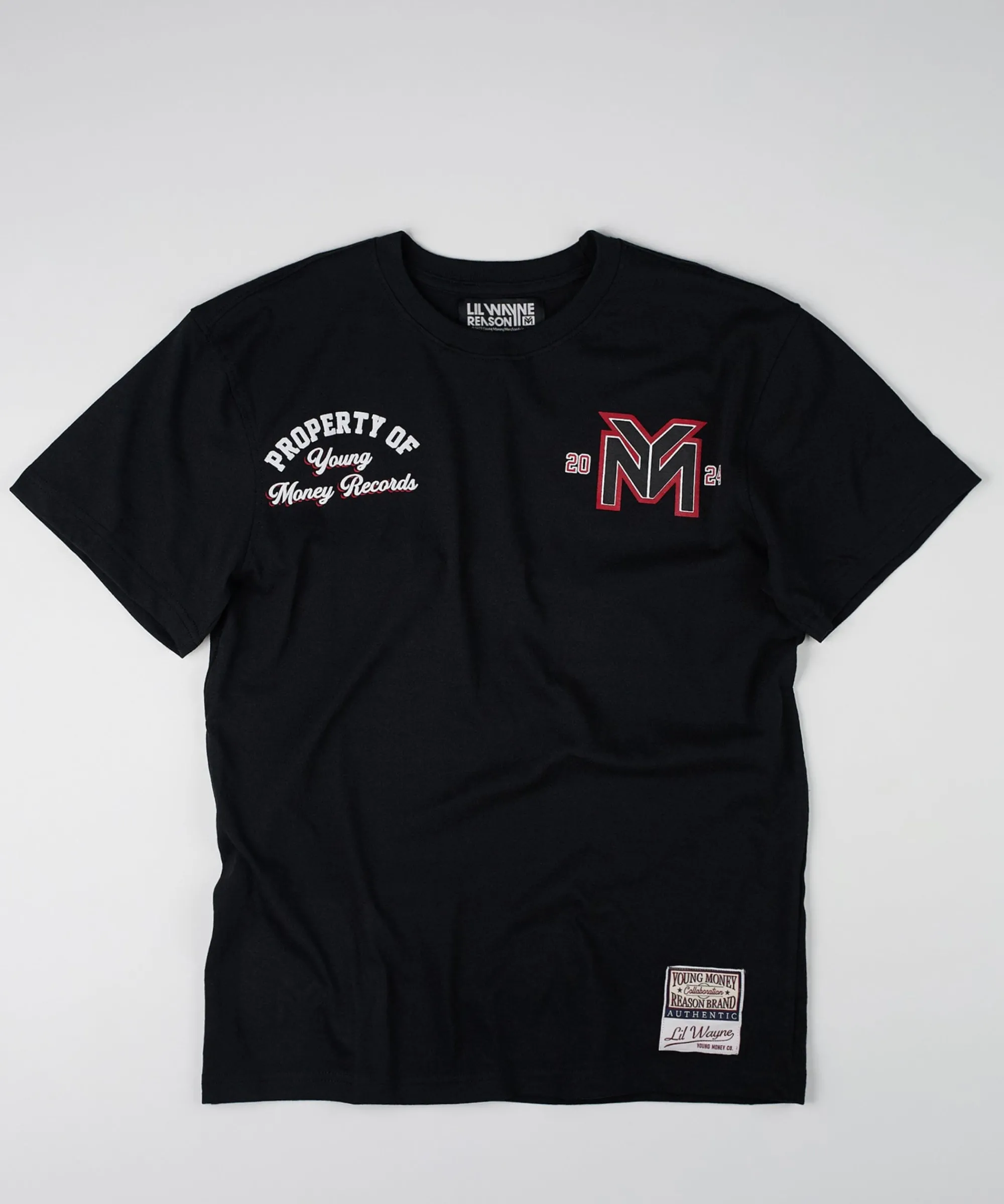 Discount Young Money Records Short Sleeve Tee - Black Graphic Tees
