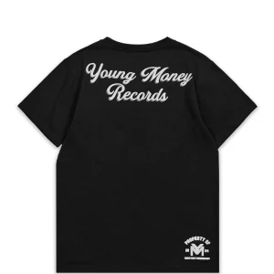Discount Young Money Records Short Sleeve Tee - Black Graphic Tees